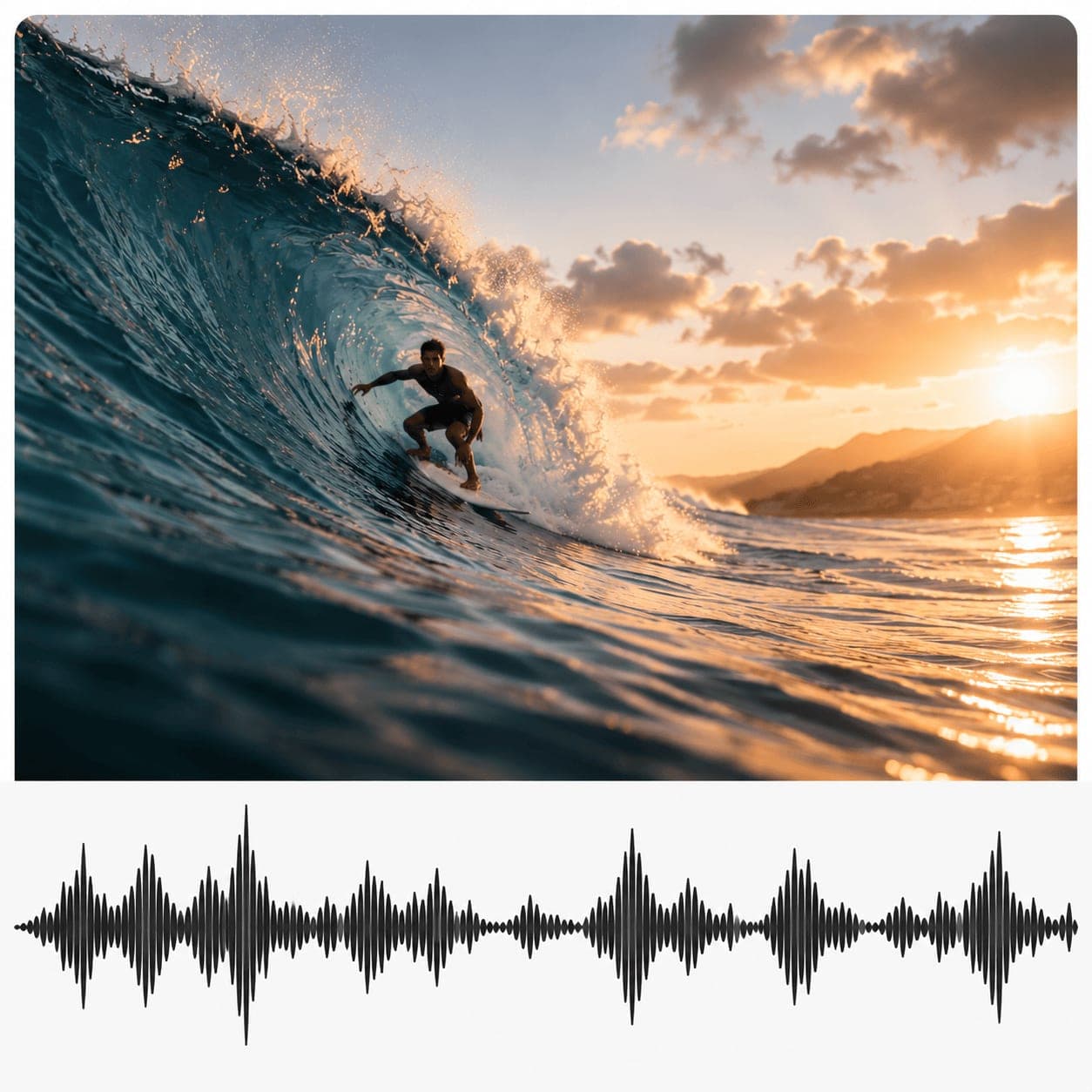 Music that follows your video’s timing, pacing, and emotion