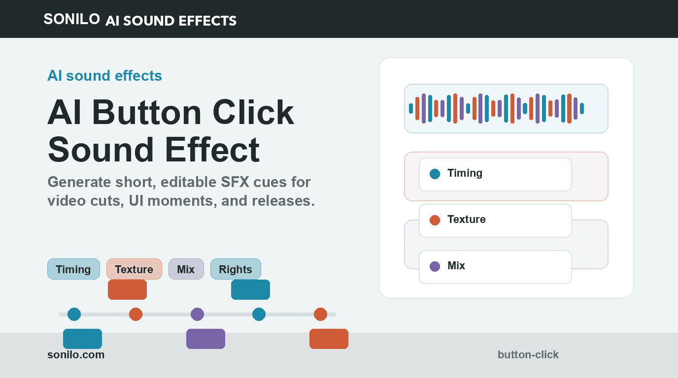 AI Button Click sound effect for video edits cover