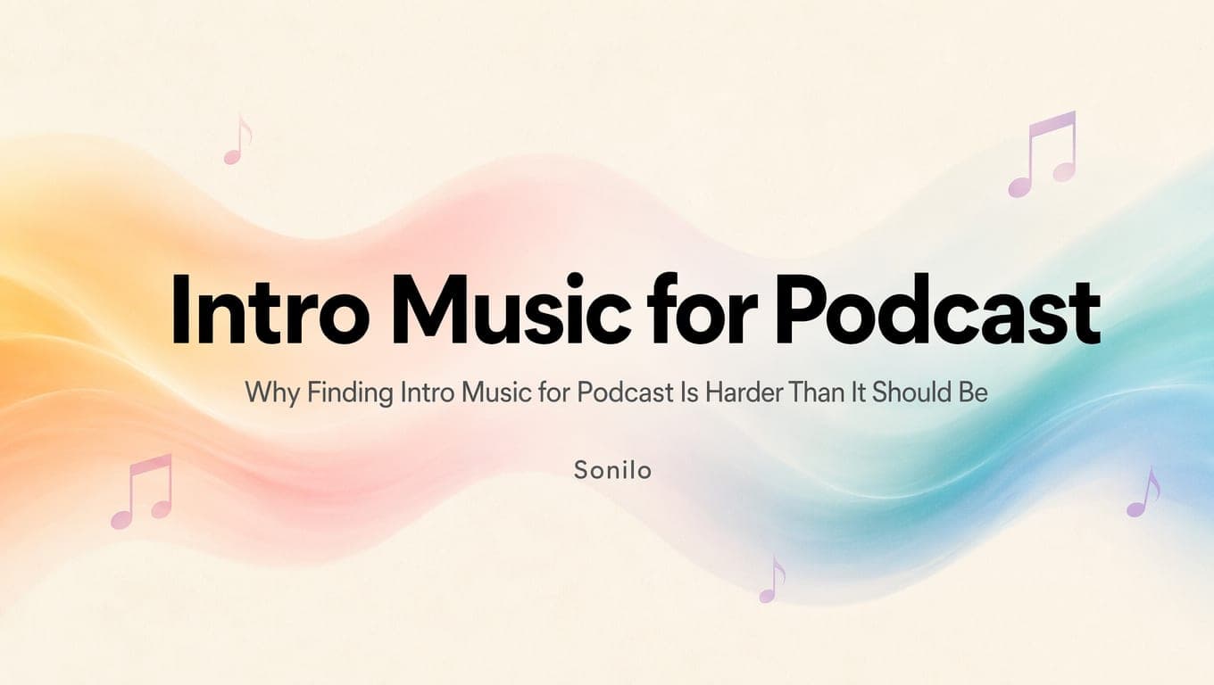 Intro Music for Podcast cover illustration
