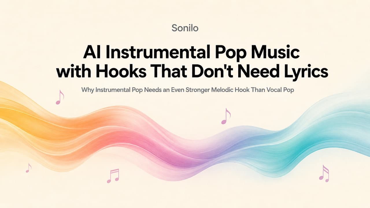 AI Instrumental Pop Music with Hooks That Don't Need Lyrics cover illustration