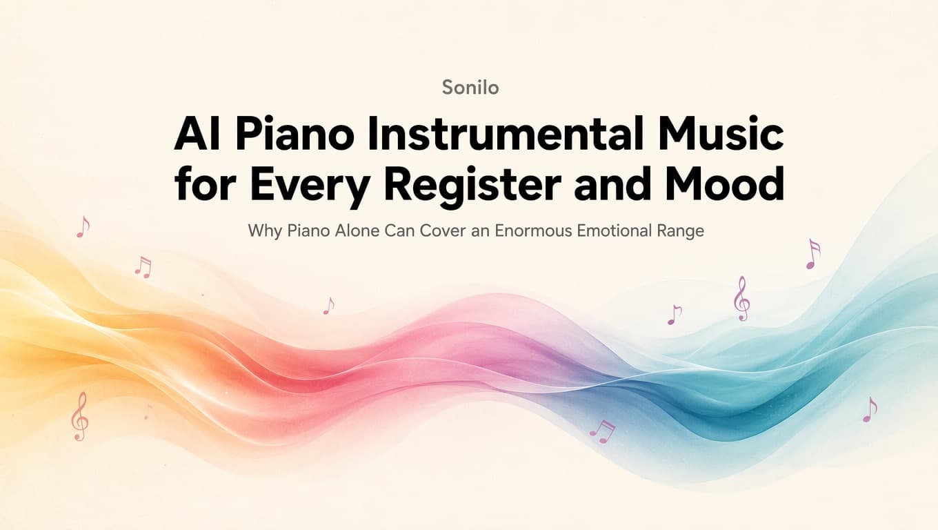 AI Piano Instrumental Music for Every Register and Mood cover illustration