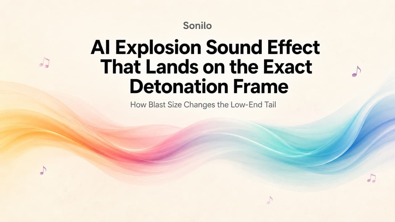 AI Explosion Sound Effect That Lands on the Exact Detonation Frame cover illustration
