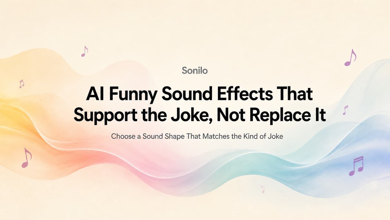 AI Funny Sound Effects That Support the Joke, Not Replace It cover illustration