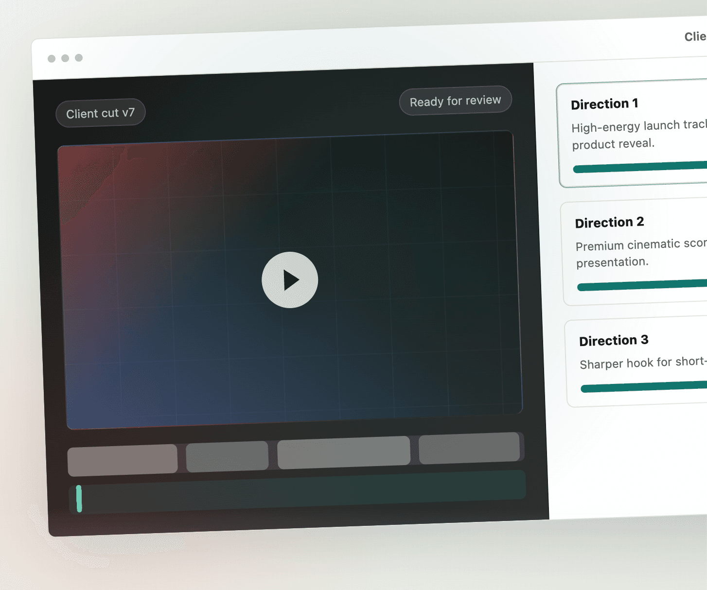 Sonilo Create interface showing video-to-music soundtrack generation