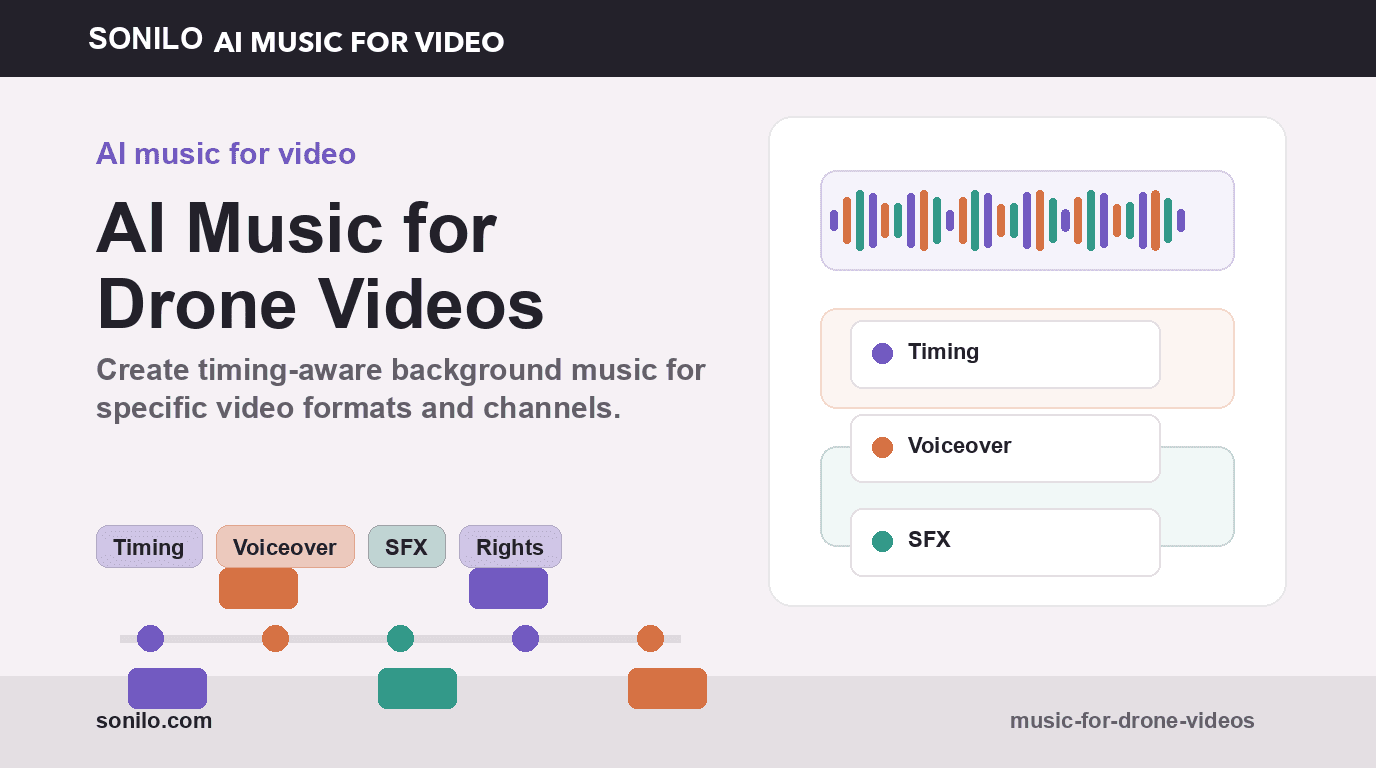 AI music for drone videos cover