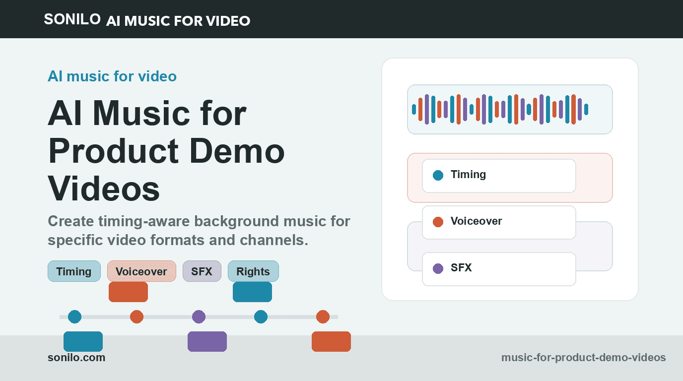 AI music for product demo videos cover