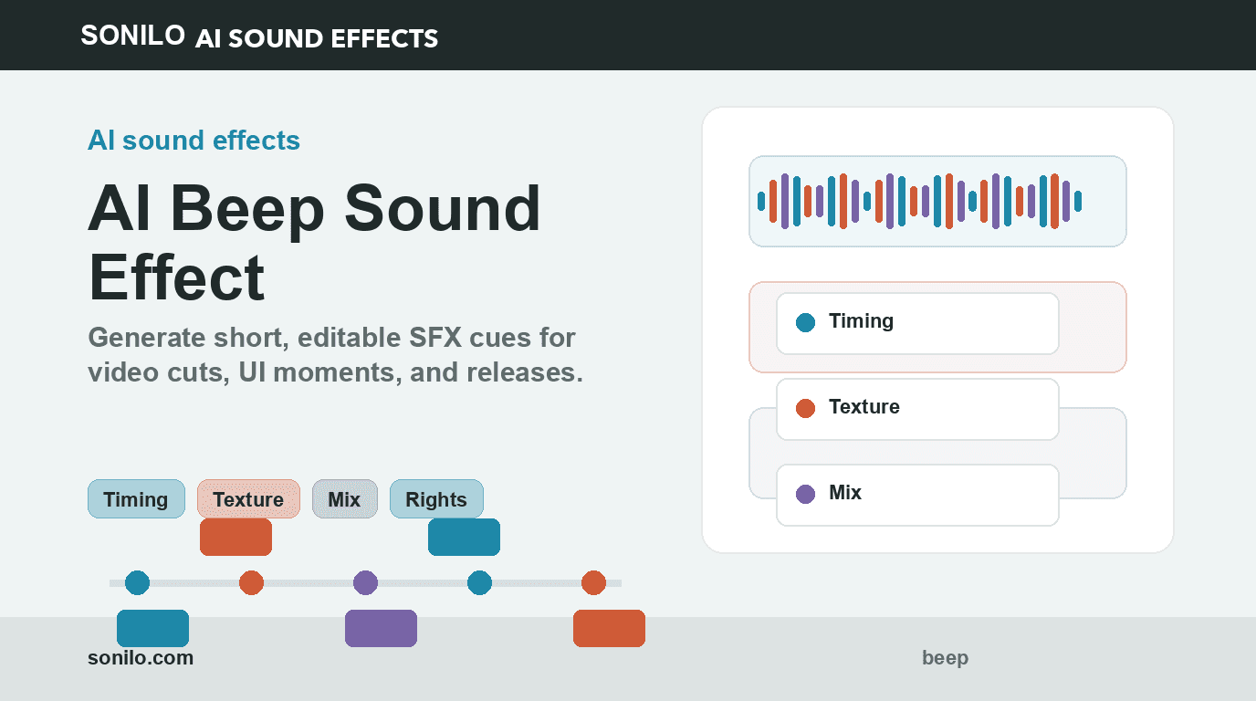AI Beep sound effect for video edits cover