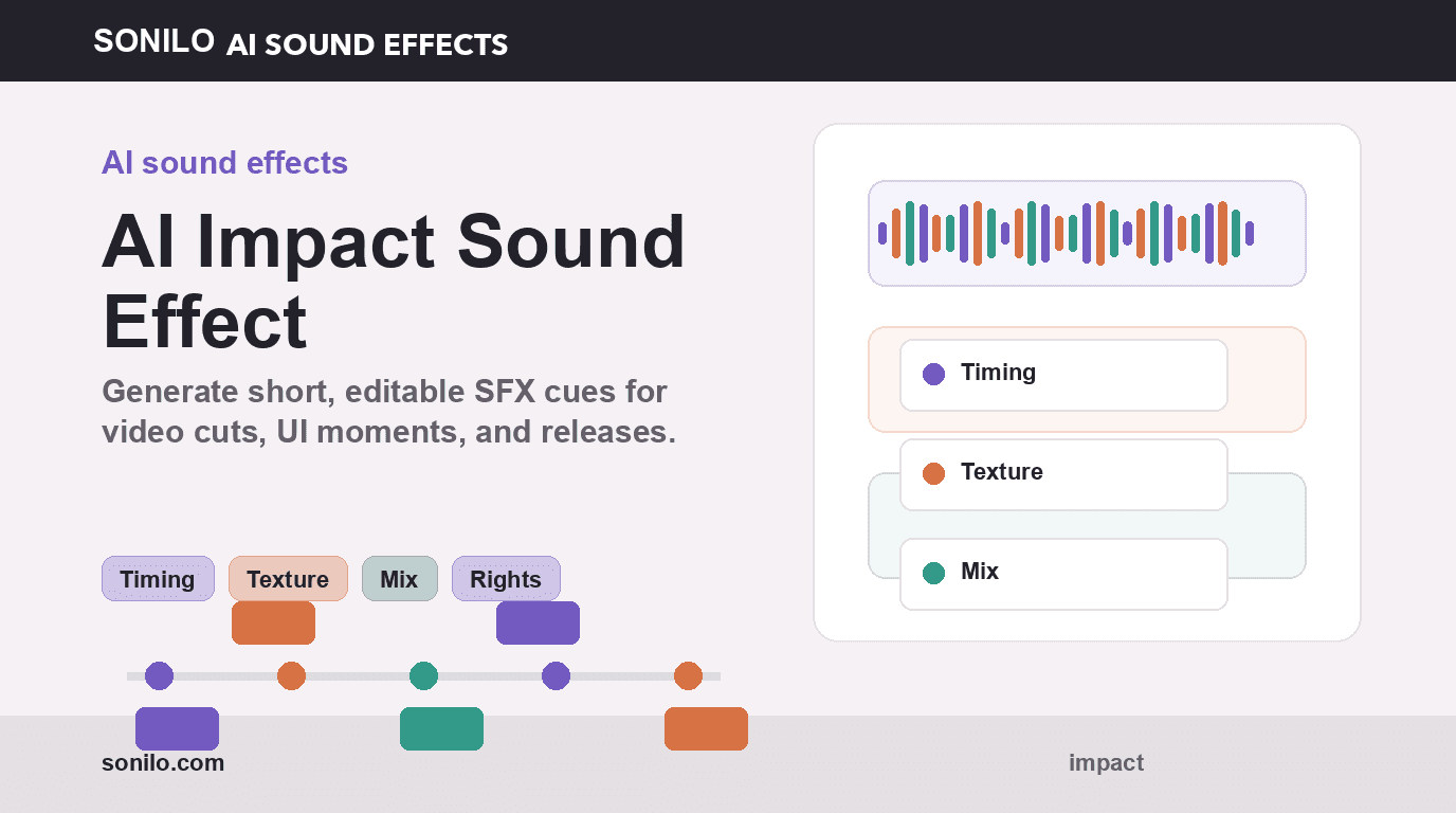 AI Impact sound effect for video edits cover