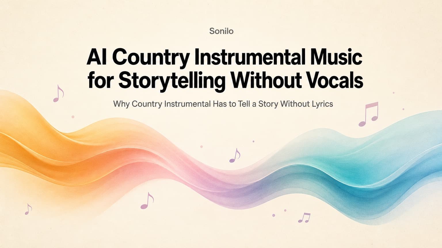 AI Country Instrumental Music for Storytelling Without Vocals cover illustration