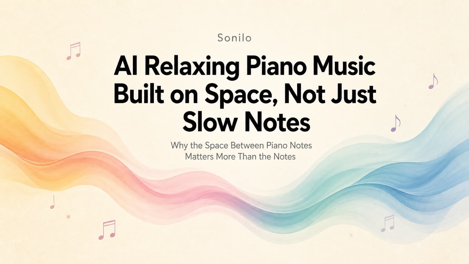 AI Relaxing Piano Music Built on Space, Not Just Slow Notes cover illustration