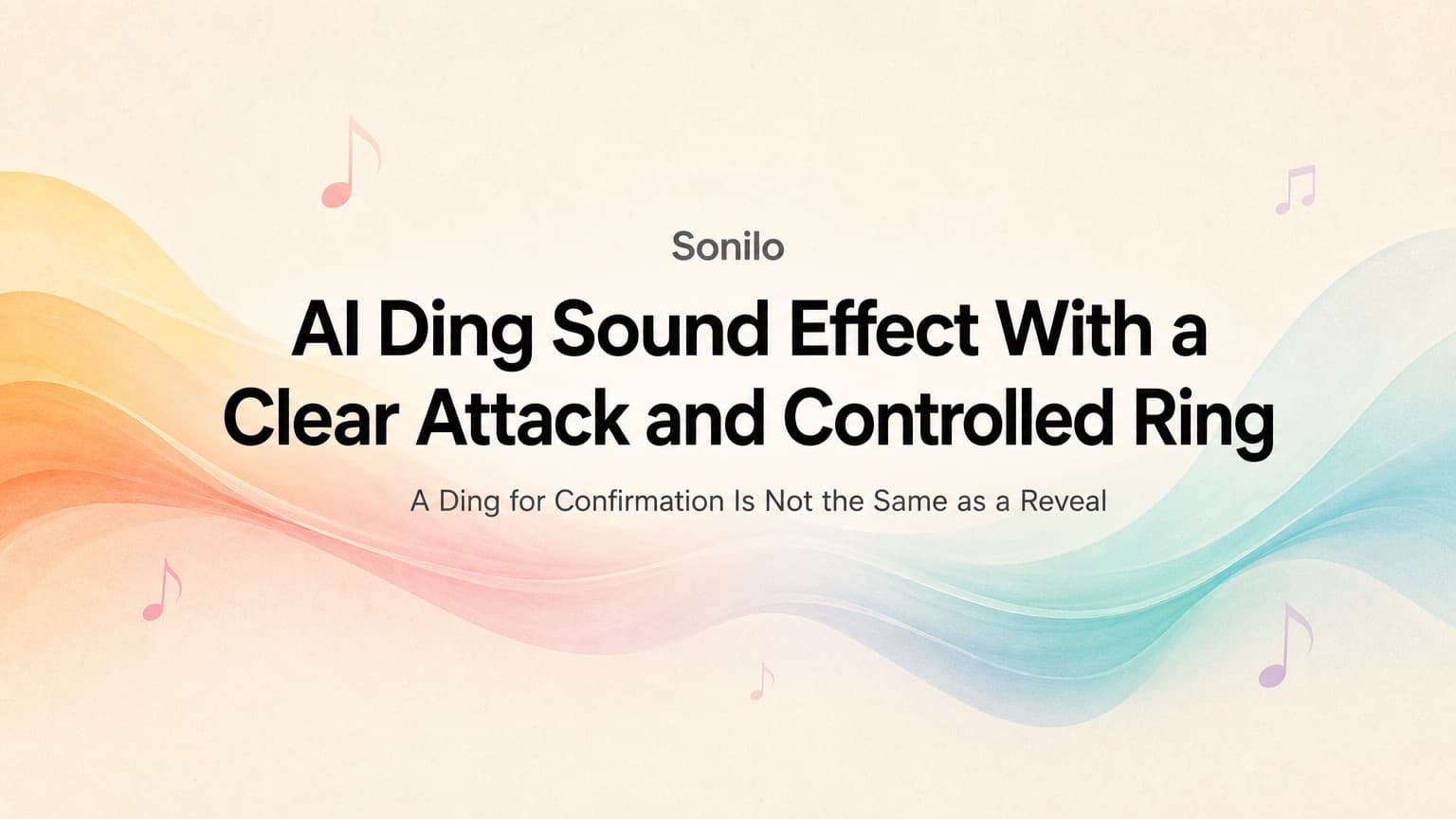 AI Ding Sound Effect With a Clear Attack and Controlled Ring cover illustration