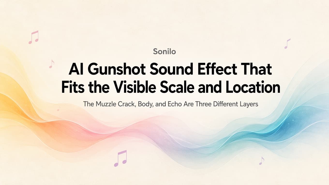 AI Gunshot Sound Effect That Fits the Visible Scale and Location cover illustration