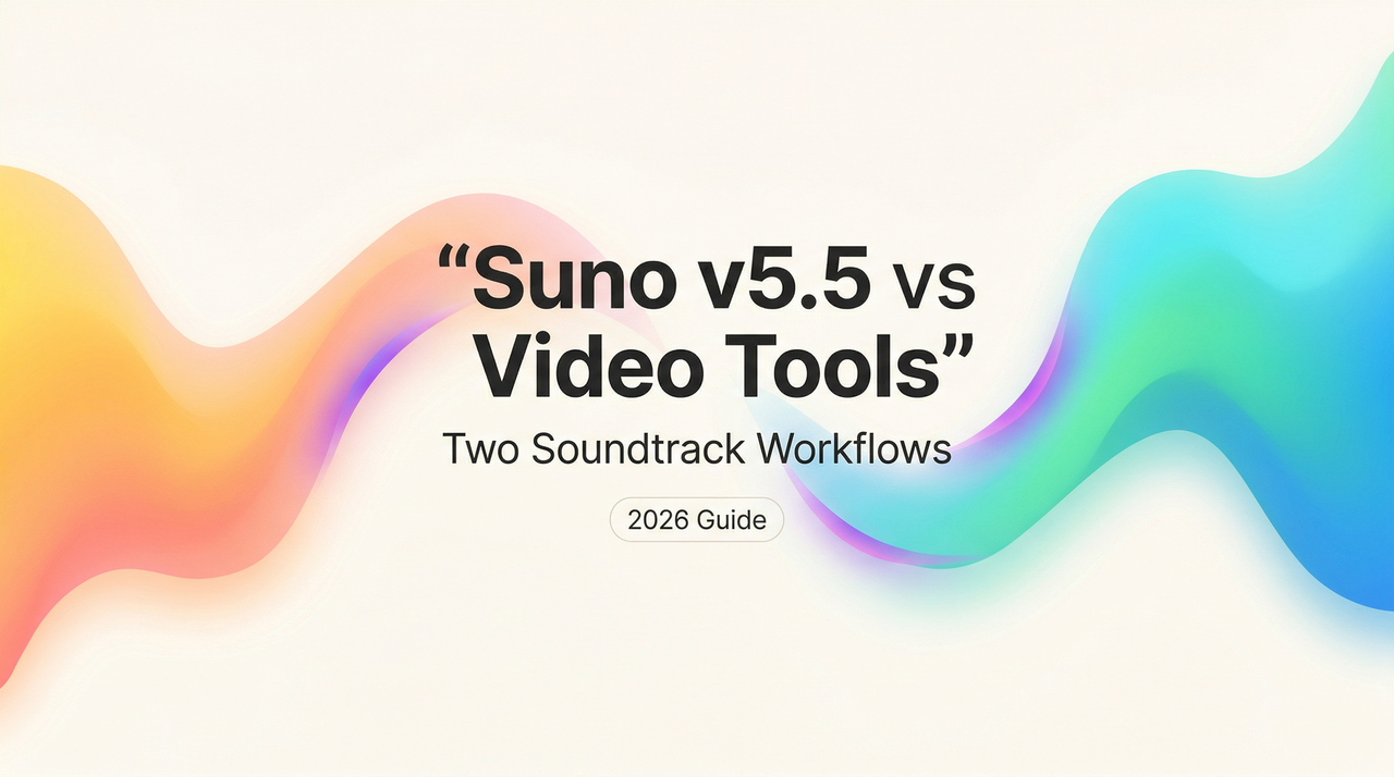 2026 guide comparing Suno v5.5 with other AI tools when using suno for video soundtrack.