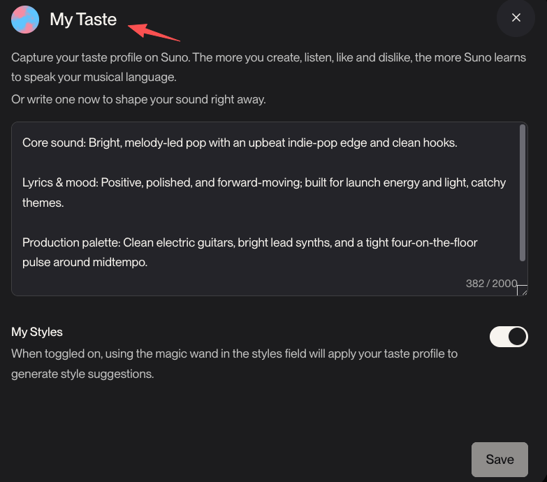 Define your core sound and production palette efficiently using this powerful Suno v5.5 alternative for custom music.