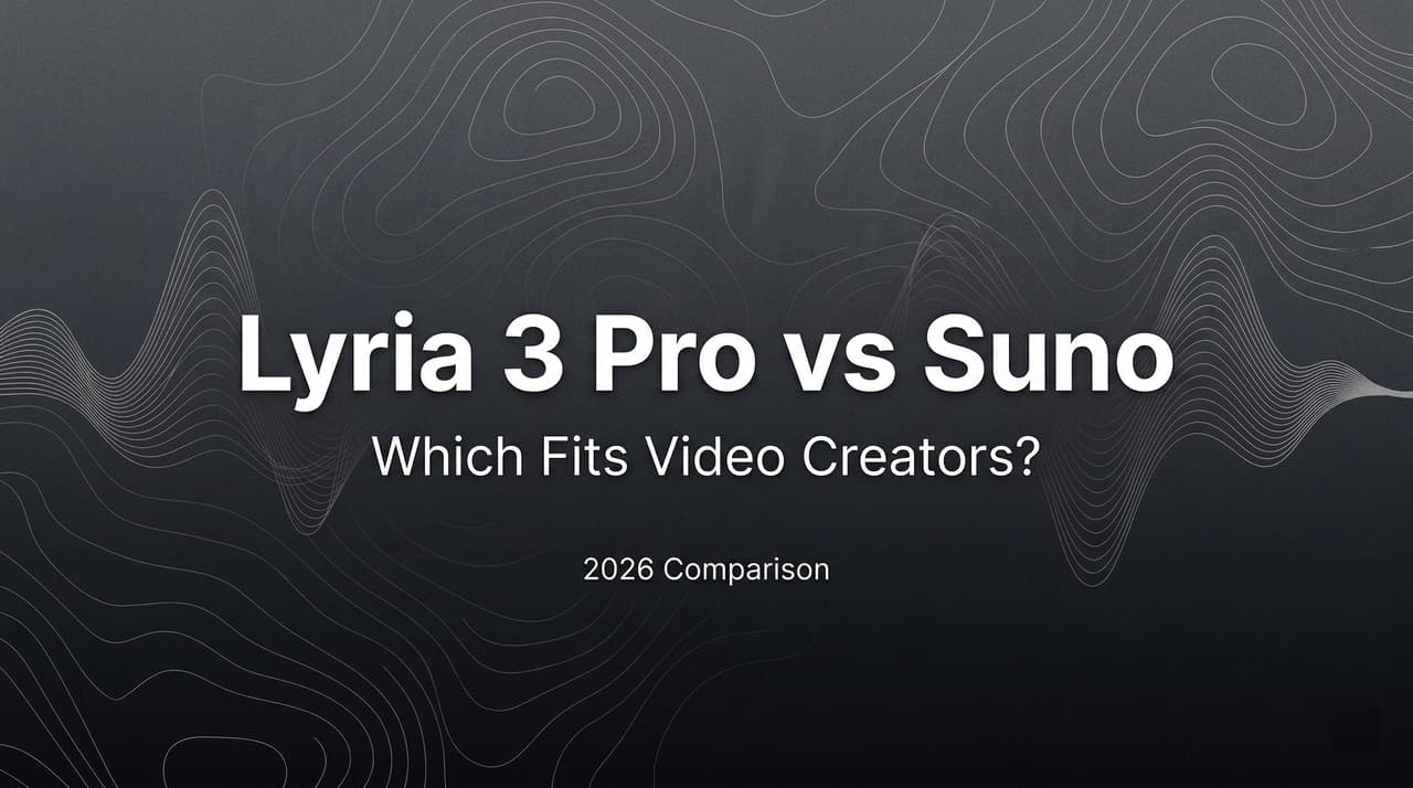2026 comparison guide for video creators analyzing lyria 3 pro vs suno music generators.