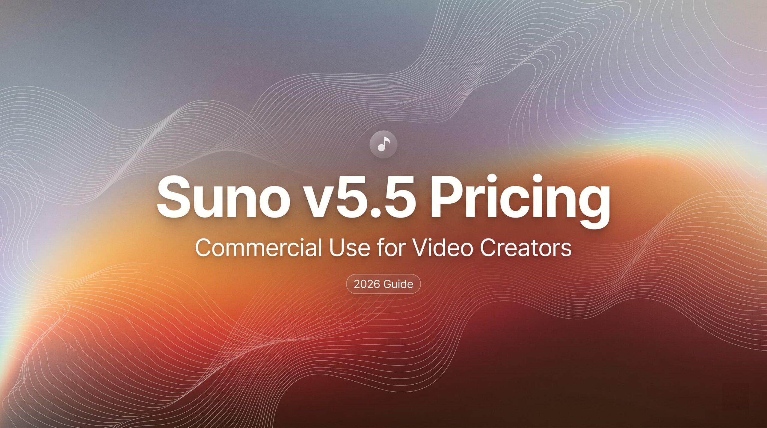 A complete 2026 guide explaining Suno v5.5 pricing and commercial use rights for video creators.