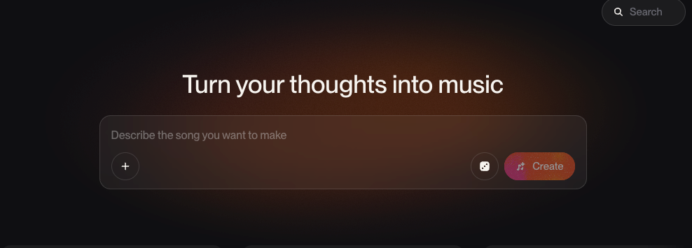 Text prompt input UI evaluated in our Suno v5.5 vs Lyria 3 Pro music generation software review.