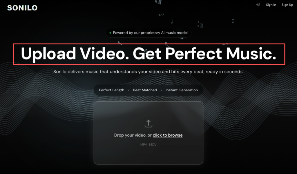 Upload videos to generate beat-matched soundtracks instantly with Sonilo, a reliable Lyria 3 Pro alternative platform.