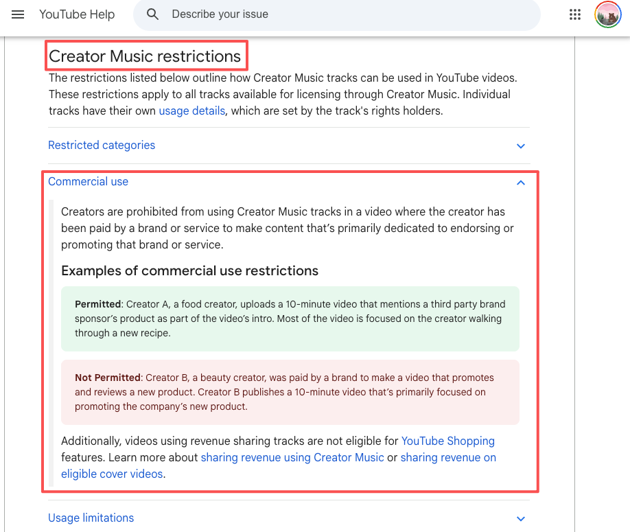 YouTube commercial use rules for Creator Music make a reliable minimax music 2.6 alternative needed.